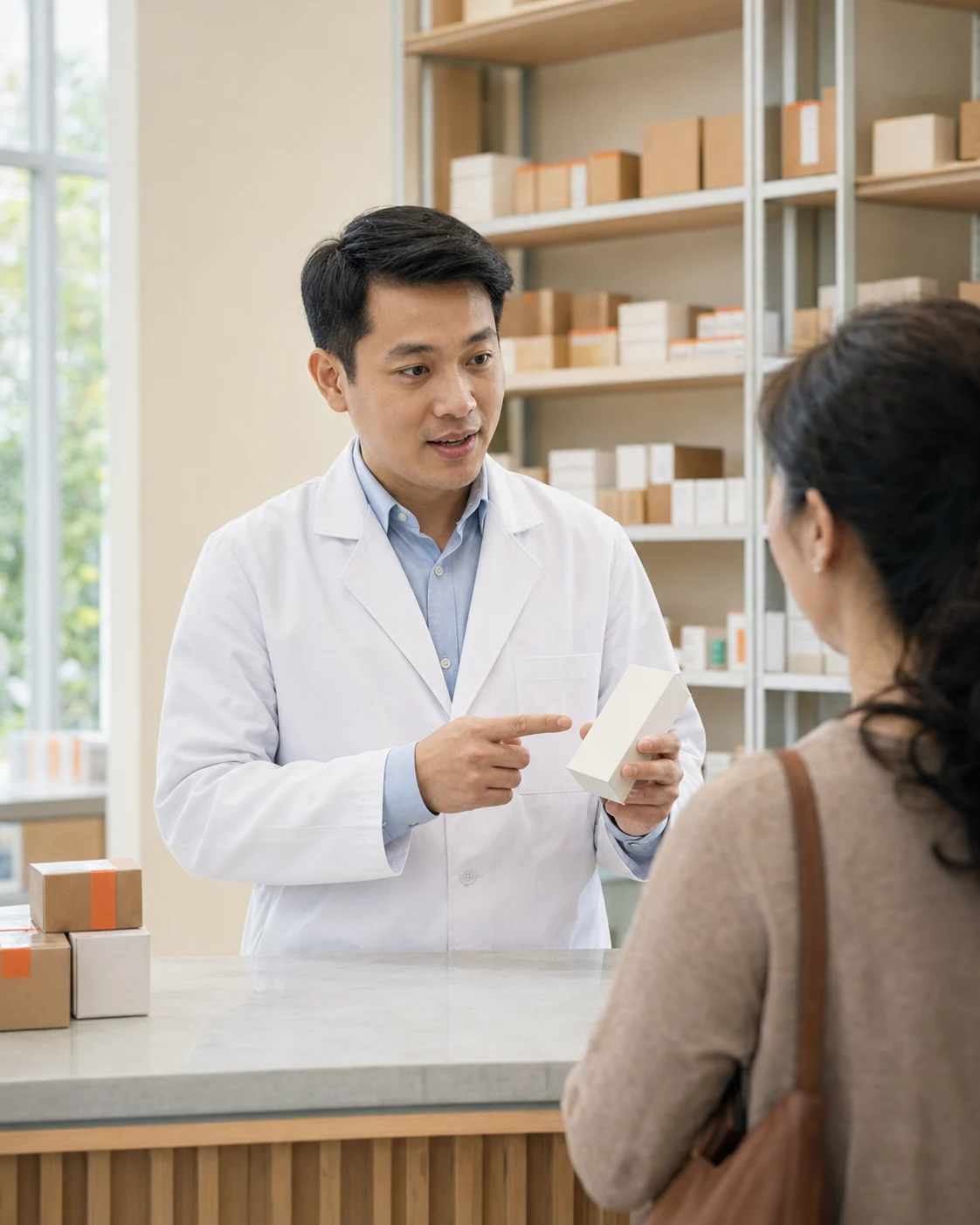 Dược sĩ tư vấn khách hàng