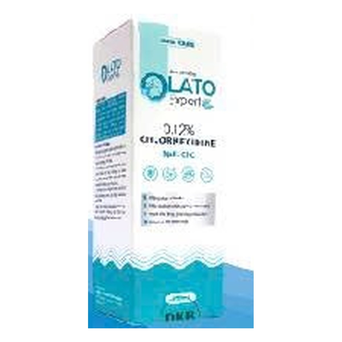 Hộp sản phẩm OLATO chứa Chlorhexidine digluconate 0,12%